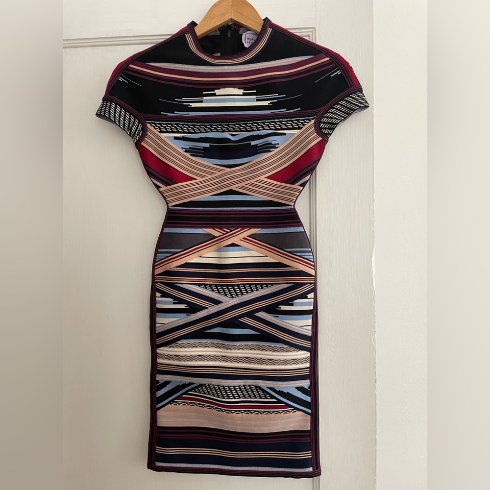 Herve Leger Jacquard “Lisette” bandage dress ~ XS (Brand New)
